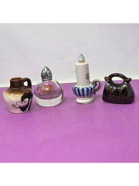 Vintage Ceramic & Glass Salt & Pepper Shaker Singles Novelty Designs